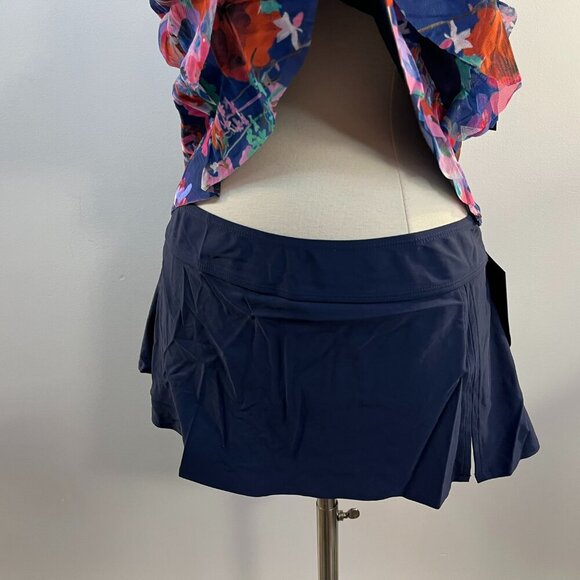 Mazu Swim Women's two-piece Navy Floral Swimsuit - Size 10 - NWT - Picture 3 of 8